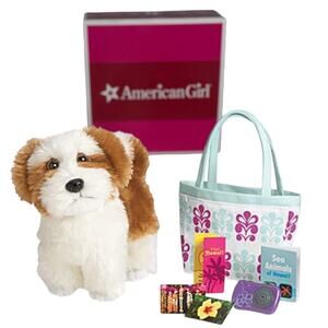 American Girl KANANI ACCESSORIES Dog Tote Bag Photos Guide Book Brochure Box